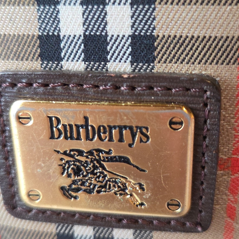 Burberry Beige and Brown Checkered Crossbody Bag - Picture 7 of 11